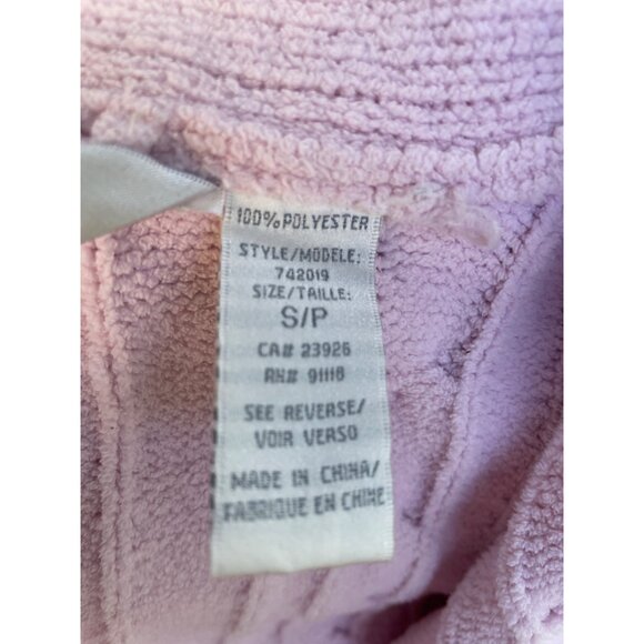 Soft Pink Jasmine Rose Intimates Cable Knit Plush Wrap Robe Sleepwear S/P - Picture 6 of 11